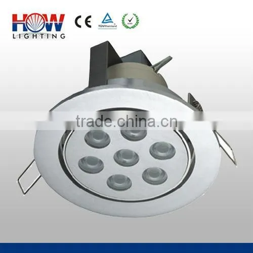 2013 New High Quality 7W 630LM Downlight LED With 7pcs CREE XP Chip