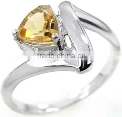 Wholesale CITRINE Ring & .925 Sterling Silver Ring Gemstone Silver Jewelry Wholesaller