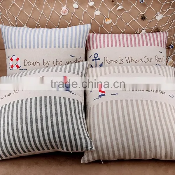 Ocean Series Armrest Pillow For Bed Cushion Cover