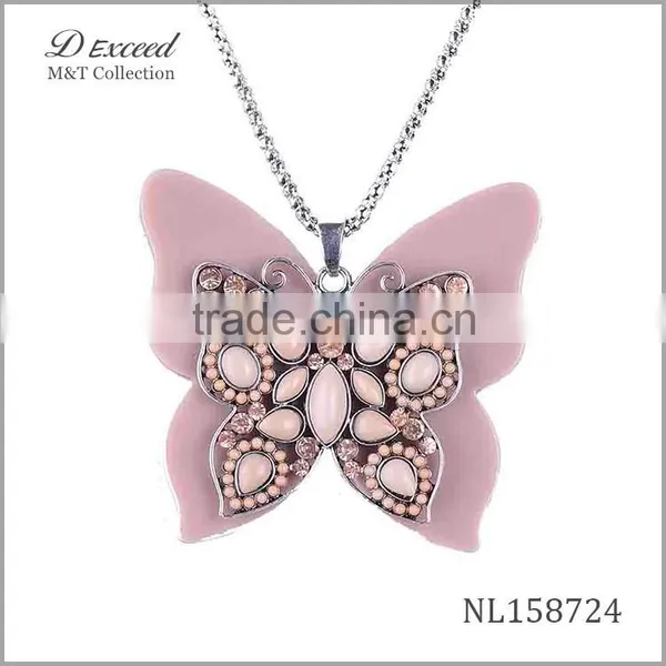 Yiwu Jewelry Factory Butterfly Pendant Necklace, Fashion Necklace NL158722-28 photo-3