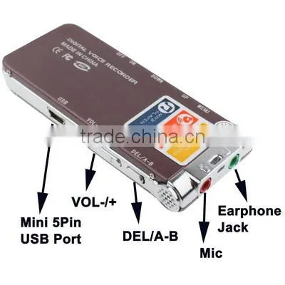 With 4GB Memory Digital Voice Recorder MP3 Player photo-5