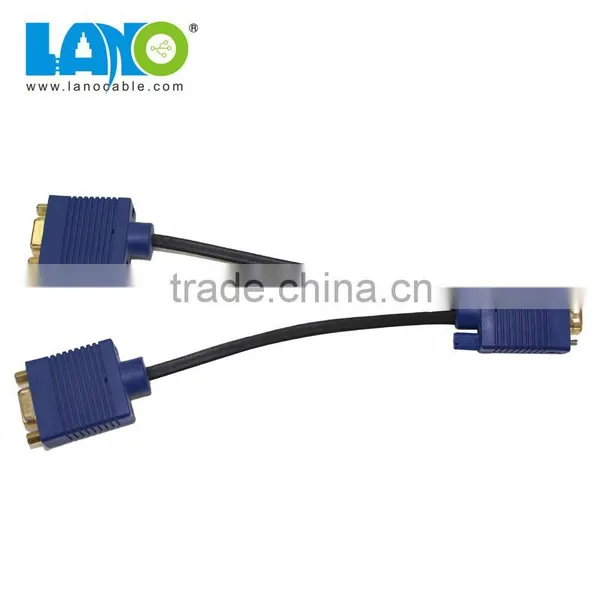2 in 1 Out Vga Male to 2 Vga Female Splitter y Cable photo-3