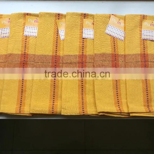 Yellow and Blue Color Tea Towel Hot Sale Kitchen Towel Factory Whole Sale Dish Towel photo-3