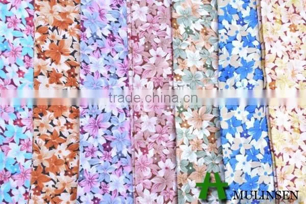 Shaoxing Mulinsen Textile Soft Handfeeling Polyester Stretch Twist Satin Fabric Flower photo-5
