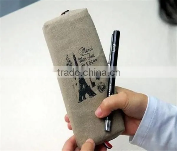 Paris Pencil Case Retro Pencil Pouch Pencil Bag Pen Box photo-3