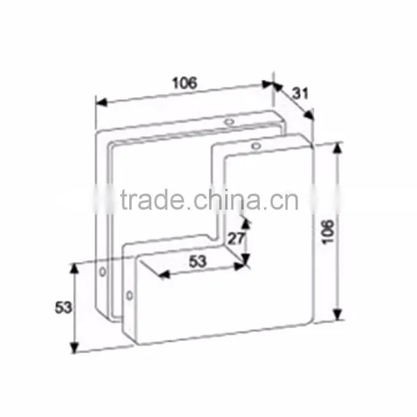 Samples Are Available Factory Direct Price Fittings Patch Fitting Glass Door Clip photo-3