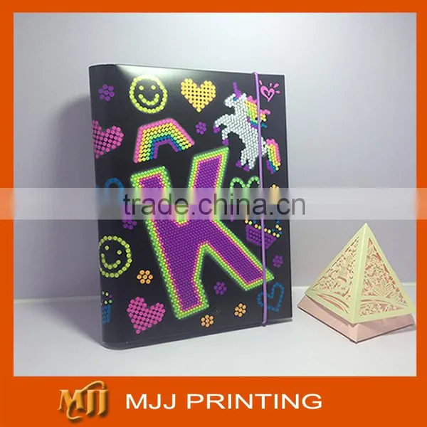 School supply PP cover spiral notebook Wire O diary book with plastic PP cover