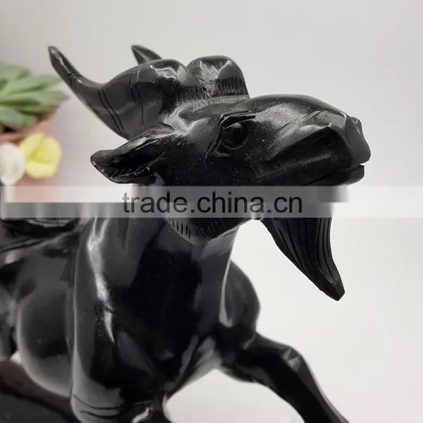 Obsidian Sheep Figurine Chinese Zodiac Animal Carvings photo-3