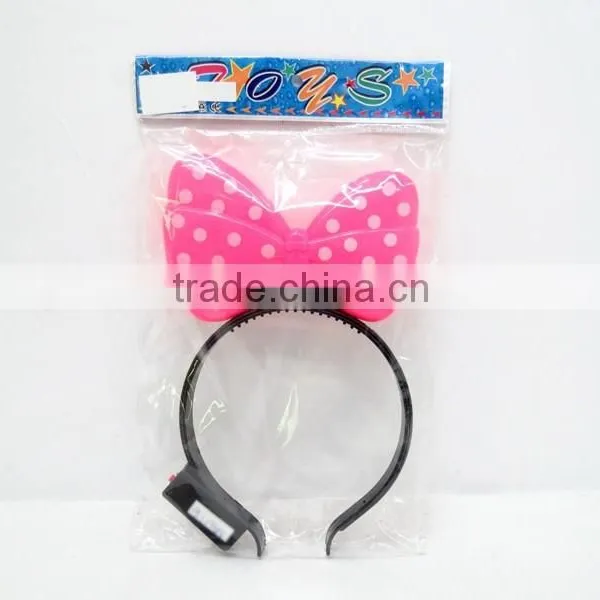 Nice Kid Bowknot Hairpin Plastic Light Led Toy photo-5