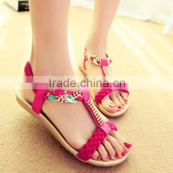 2015 New Style Breathable Flat Summer Sandals Wholesale photo-4