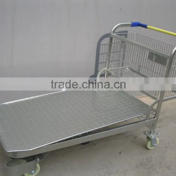 Five Wheels Steel Panel Warehouse Trolley photo-2