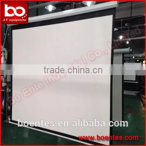 Office Wall Mounted Electric Control Motorized Projection Screen for Office Projector AV Solutions photo-3