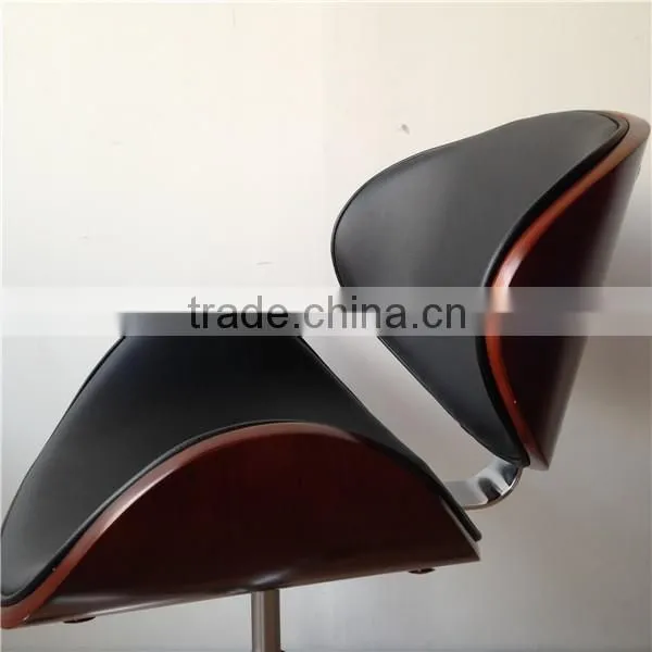 New Black PU Shell-Like Leisure Bar Stools photo-4