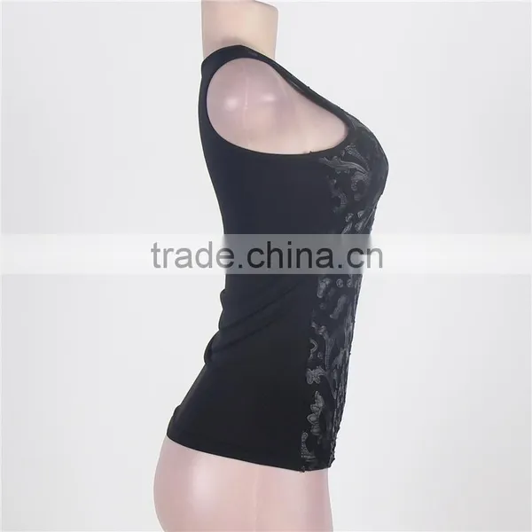 On Sale Black Leather Lace Girls Sexy Clubwear Hot Sexy Clubwear photo-5