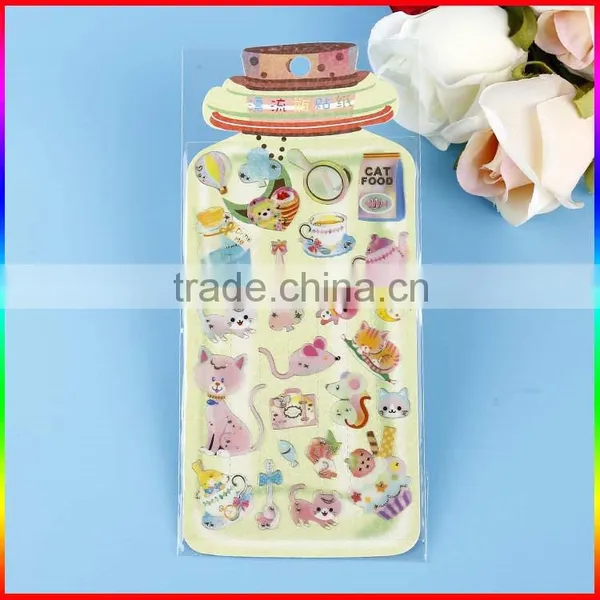 Digital Printed Color Pvc Sticker Fashion Cartoon Wall Sticker/bottle Sticker photo-2