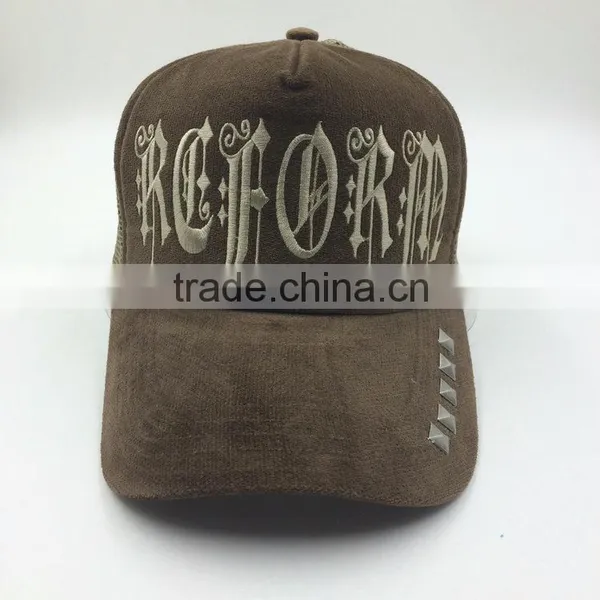 Fashion Mesh Trucker Cap With Brass Studs photo-2