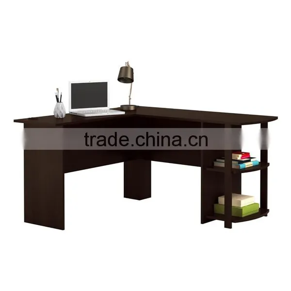 L-Shaped Desk With Bookshelves photo-2