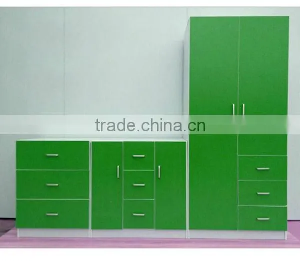 Colorful Melamine Panel Wardrobe From Chinese Factory