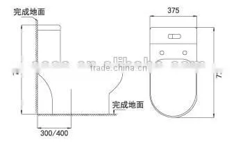 Modern Design Toilet TC--38703 photo-2