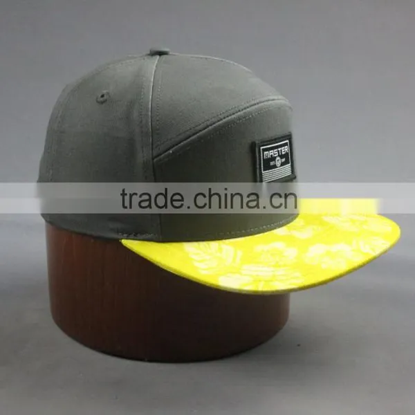 Custom Cotton Twill 7-panel Snapback Cap With Embroidery Logo photo-6