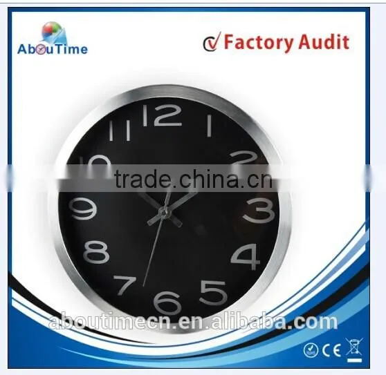 Round Chiming New Design Large Round Metal Handmade Cheap Wall Clock Industrial Style photo-2