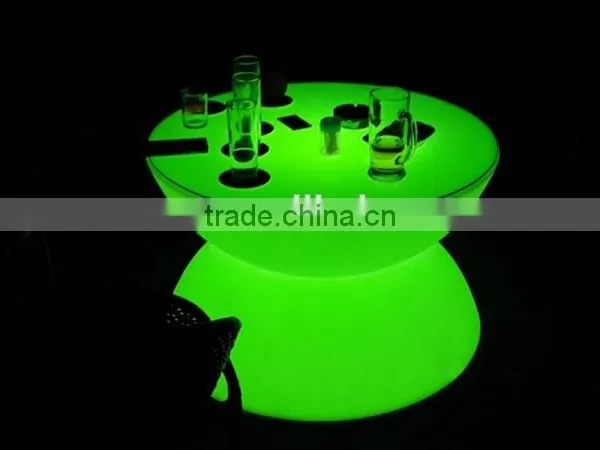 IP65 Waterproof Round Shaped Illuminated Outdoor Led Coffee Table photo-2