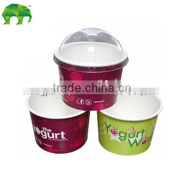 Good Supplier Plastic Lid Paper Ice Cream Cup Customized
