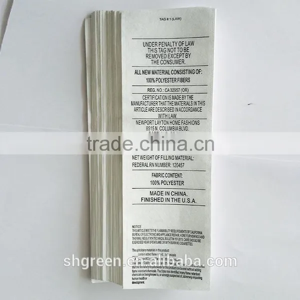 Satin Double Sides Silk Screen Printing Care Label,printing Size Garment Labels photo-2