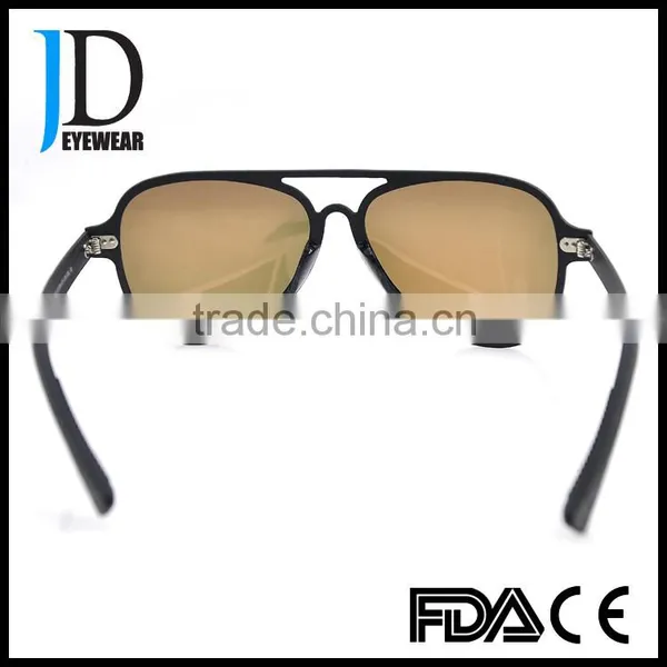 Custom Made Fashion Flat Top Red Lens Carbon Fiber Sunglasses photo-4