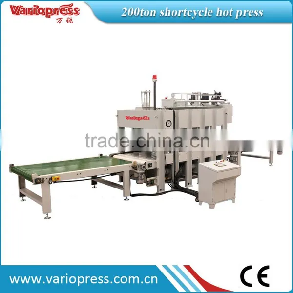 Short Cycle Veneering Hot Press Machine