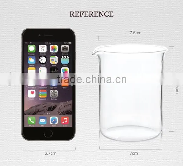Stemless 250ml China Supplier Hot Sell Borosil Single Wall Measuring Cup photo-3