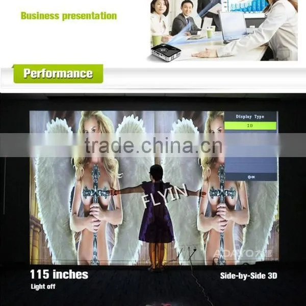 1280x800 Portable1000 Lumens Pico Led Projector 3D 1080p Mini Android Projector photo-6