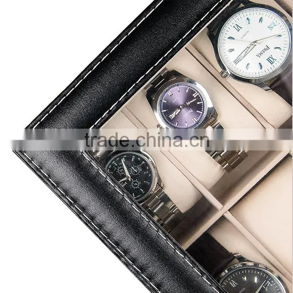 Chinese Factories Wholesale Custom PU Leather Jewelry Box, Black 6 Gift Box photo-4