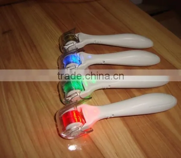 Skincare,beauty Vibarting Derma Roller Power Line LED Light Microneedle Derma Roller photo-2