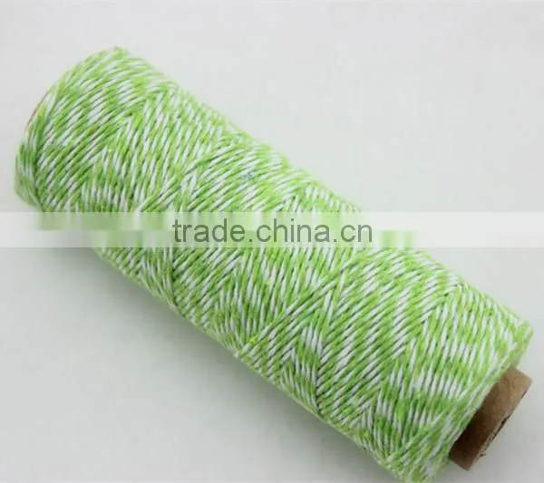 1mm*110yds Double Colored Twisted Baker Cotton Twine for Gift Packing Cooking Party Wedding Decorating and DIY photo-3