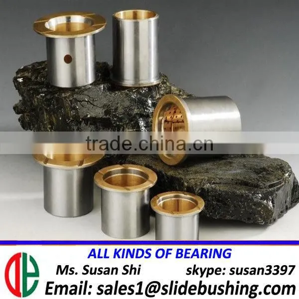 Material UF850 Bimetal Bearing / UF850 Steel+Bronze Alloy Bi-metal Bushing / Bimetal Bush UF850 photo-2