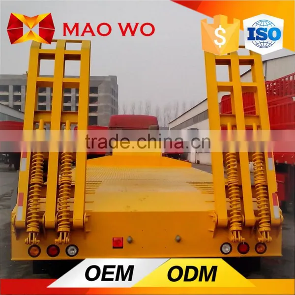 Double Use 3 Axle Low Loader Low Bed Trailer for Sale photo-6