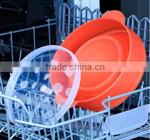 Collapsible Silicone Popcorn Popper,Microwaveable Silicone Popcorn Bucket photo-6