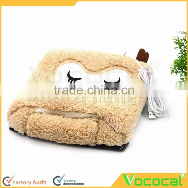 Cartoon USB Hand Warmer Mouse Pad Wristbands Mousepad for Christmas Gift Owl Pattern photo-6