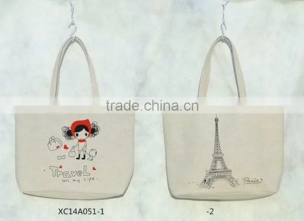 Promotional Canvas Tote Bag With Printed Pattern photo-2
