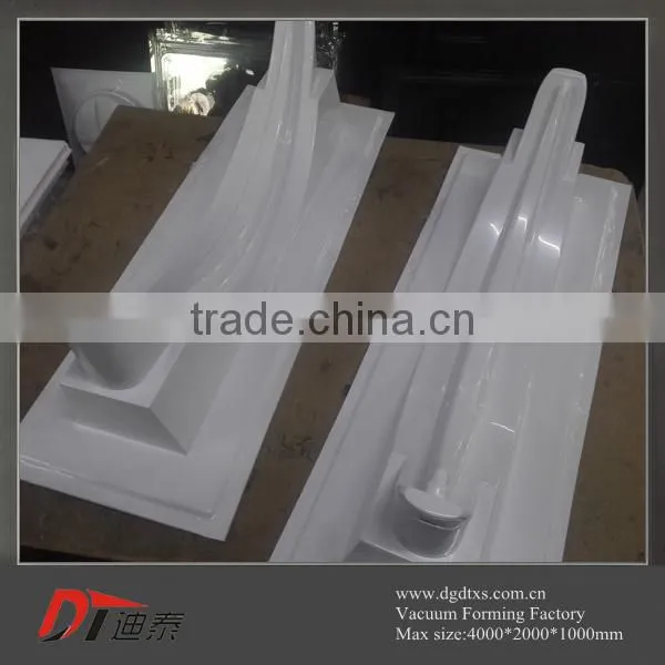 Custom White Arched Plastic Shape Part by Vacuum Forming photo-4