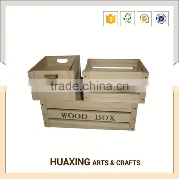 Fashion Style Colorful Laundry Wooden Storage Basket photo-2