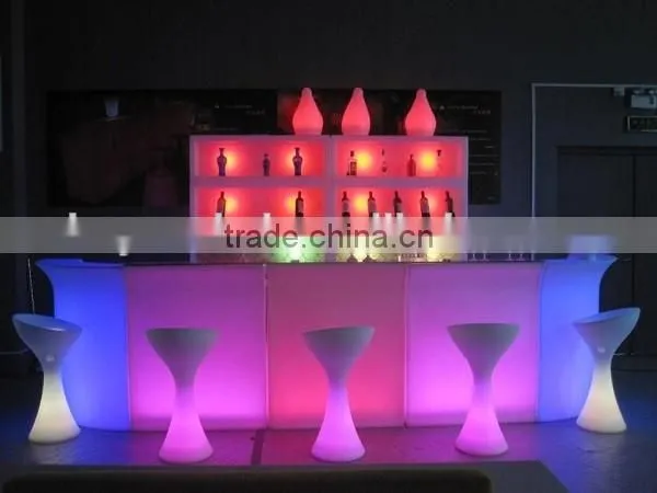 Modern 16 Colors Changing Party Used Nightclub Furniture Bar Counter Design With a Ice Bucket photo-2