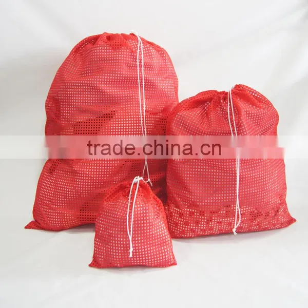 Large Polyester Sewing Drawstring Mesh Net Bags photo-2