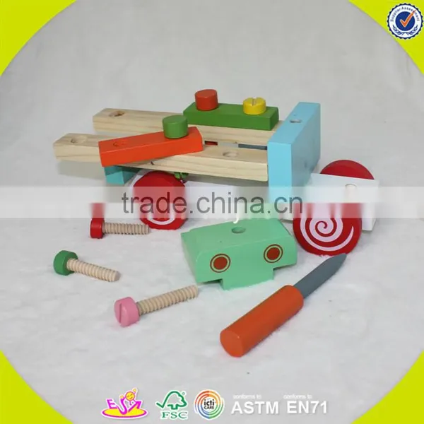 2017 Best Design Educational Children Wooden Toy Screws for Sale W03C026 photo-6