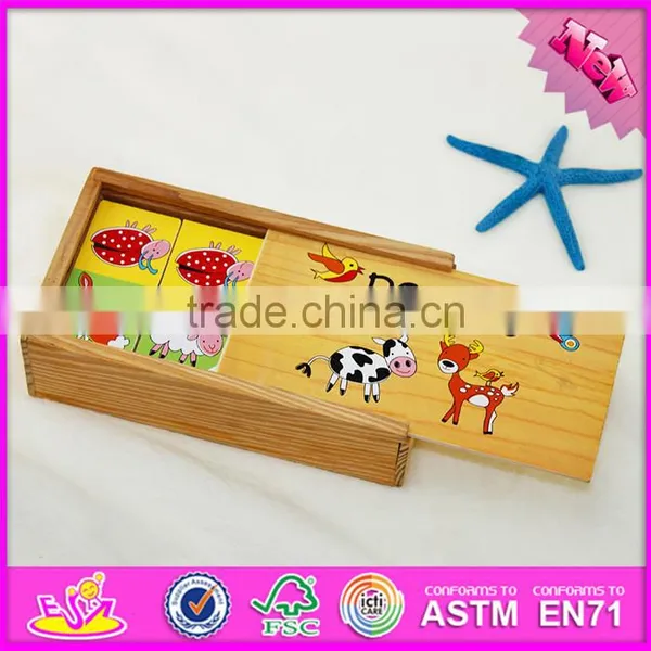 2016 New and Popular Children Wooden Domino Gift W15A062 photo-4