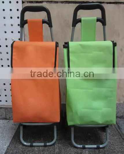 Colorful Shopping Foldable Trolley Bag With Wheels photo-5