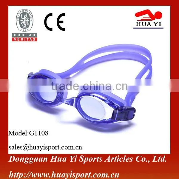 Adjustable Safety Silicone Durable Oem Printed Logo Swimming Goggles photo-4