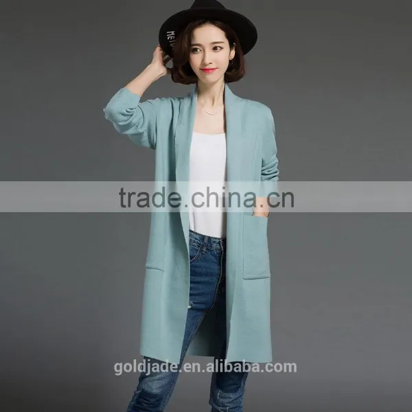 Wholesale Fashion Cardigan 2016 Women Jacquard Knitted Sweater Long Cardigan Women photo-3