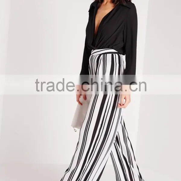 Elegant Design Custom Vertical Stripe Pants OEM Service photo-3